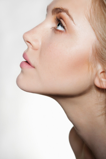 Woman looking up