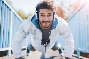 push up break on a run
